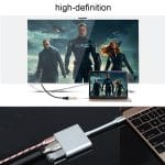 Adapter USB-C till HDMI - USB-A - USB-C - Svart - Bild 4