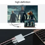Adapter USB-C till HDMI - USB-A - USB-C - Guld - Bild 3