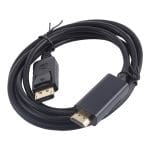 DisplayPort till HDMI Kabel, 1,8 m - Svart - Bild 2