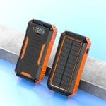 SiGN Solcell Powerbank med Trådlös Laddning, 20000mAh - Orange - Bild 2