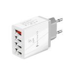 SiGN Snabbladdare 4xUSB-A, PD & Q.C 3.0, 33W - Vit - Bild 5