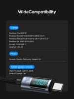 SiGN USB-C till USB-C Kabel 100W med Display, 2m - Svart - Bild 6