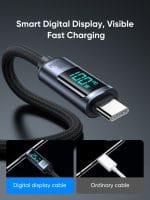 SiGN USB-C till USB-C Kabel 100W med Display, 2m - Svart - Bild 2