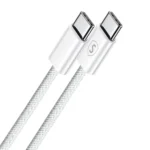 SiGN USB-C till USB-C-kabel, 60W/3A, 2m - Vit