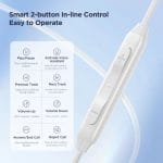 SiGN USB-C Series Half In-Ear Wired Hörlurar - Vit - Bild 13