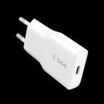 SiGN GaN Ultra Slim Snabbladdare USB-C PD & Q.C3.0 20W – Vit - Bild 3