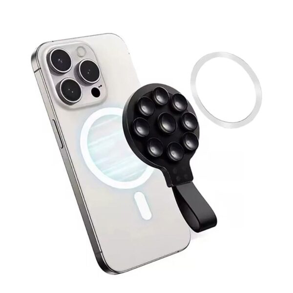 SiGN Magnetisk Mobilhållare med Sugpropp & MagSafe-ring – Svart
