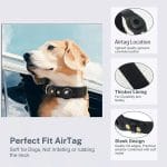 Hundhalsband till Airtag Winter S - Svart - Bild 5