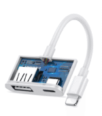 SiGN Lightning & USB Kamera Adapter 5V, 1A - Vit - Bild 7
