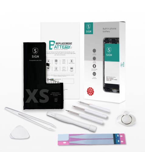 SN-IPXSBATT_j5p8PqWEVBcDpZHU7stpW SiGN Komplett Kit för Batteribyte - iPhone XS - Bild 1