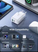 SiGN Snabbladdare USB & USB-C, PD & Q.C3.0, 3.5A, 20W - Vit - Bild 14