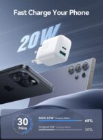 SiGN Snabbladdare USB & USB-C, PD & Q.C3.0, 3.5A, 20W - Vit - Bild 10