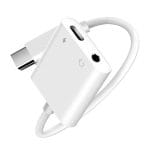SiGN USB-C till 3.5mm AUX Adapter, 3A - Ladda & Lyssna - Vit - Bild 7
