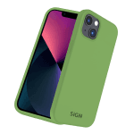 SiGN Liquid Silicone skal till iPhone 14 - Grön - Bild 6