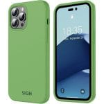 SiGN Liquid Silicone skal till iPhone 14 Pro - Grön - Bild 5