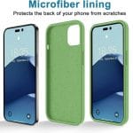SiGN Liquid Silicone skal till iPhone 14 Pro - Grön - Bild 6