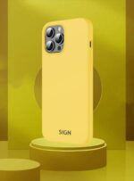 SiGN Liquid Silicone skal till iPhone 14 Pro Max - Gul - Bild 8
