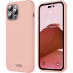 SiGN Liquid Silicone skal till iPhone 14 Pro - Rosa - Bild 4