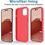 SiGN Liquid Silicone skal till iPhone 14 Pro - Röd - Bild 6