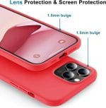 SiGN Liquid Silicone skal till iPhone 14 Pro - Röd - Bild 7