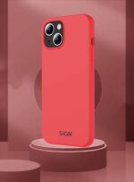 SiGN Liquid Silicone skal till iPhone 15 plus - Röd - Bild 6