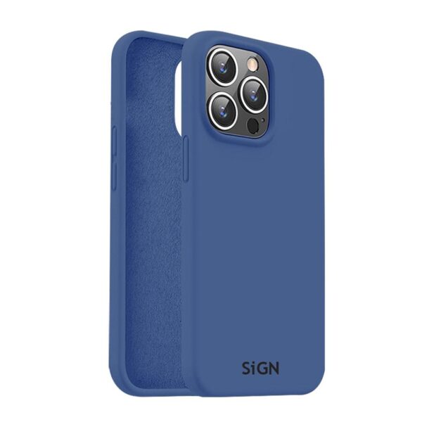 SiGN Liquid Silicone skal till iPhone 15 Pro - Blå