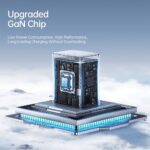 SiGN GaN Snabbladdare USB-C/USB-A 65W med utdragbar USB-C kabel - Vit - Bild 9