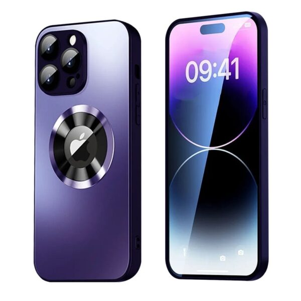 SiGN Magnetiskt Skal för iPhone 14 Pro Max med linsskydd och Logo View - Lila