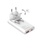 SiGN GaN Ultra Slim Laddare Vikbar 65W - Vit - Bild 3