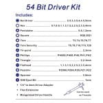 SiGN 58-in-1 Universal Verktyg och Reparationssats till Mobil, Surfplatta & Laptop - Bild 7