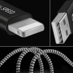 SiGN Skin Lightning Kabel 2.4A, 3m - Svart/Vit - Bild 7
