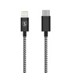 SiGN Skin USB-C till Lightning Kabel 2.4A, 0.25m - Svart/Vit - Bild 4