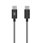 SiGN Skin USB-C till USB-C Kabel 2.1A, 2m - Svart/Vit - Bild 4