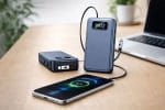 SiGN Kraftfull Powerbank med Inbyggda Kablar 20000mAh 65W USB-C/Lightning - Bild 2