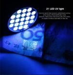 UV Ficklampa 21 LED-lampor 395NM - Bild 3