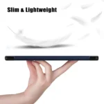 Samsung Galaxy Tab A9 Plus trifold fodral med stativ - Blå - Bild 10