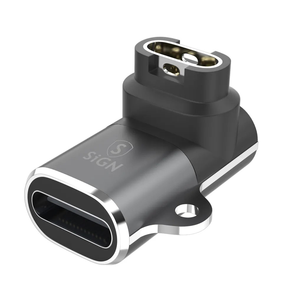 0_-_-_5_-_-_1_R1UXe7gOOXxS95XIbpYkR SiGN USB-C laddningskabel adapter för Garmin smartklocka - Bild 1