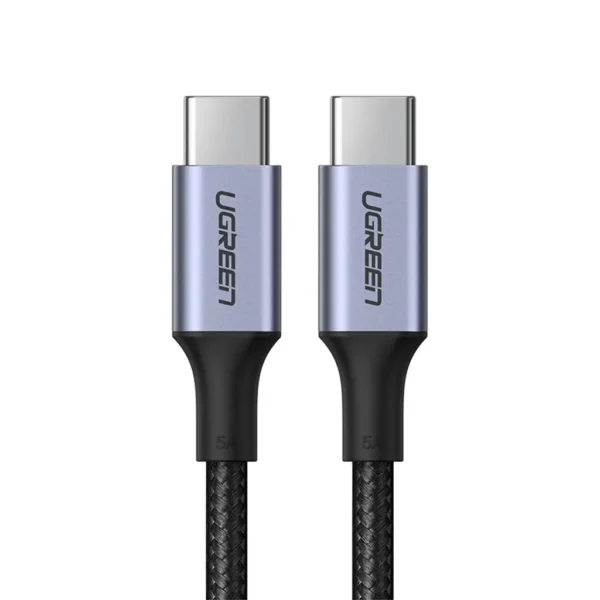 UGREEN USB-C till USB-C snabbladdningskabel 5A PD, 1,5 m - Space Grey