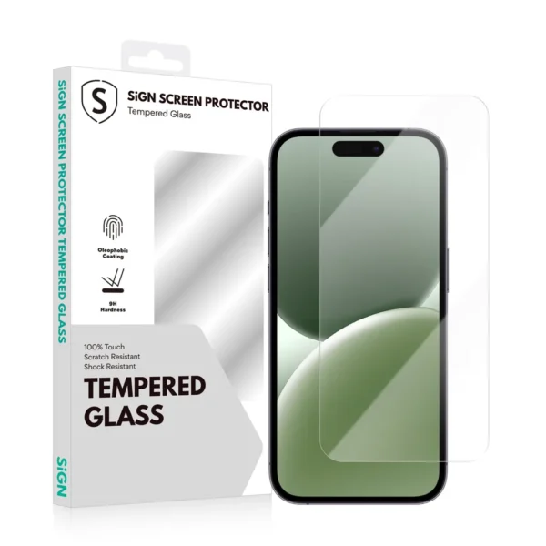 SiGN Skärmskydd i Härdat Glas för iPhone 17 Pro