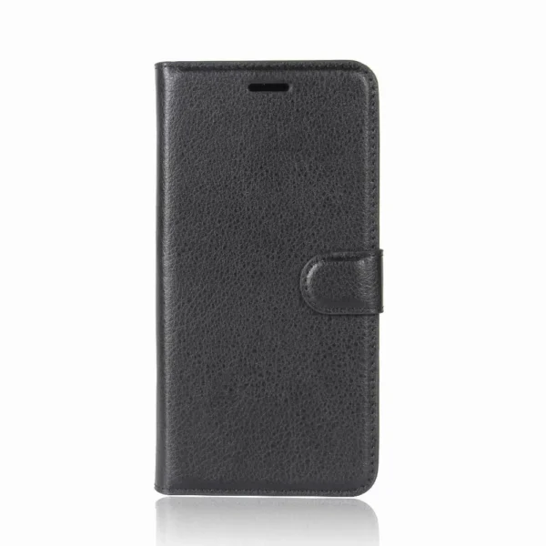 Litchi Skin iPhone 7/8/SE 2020/SE 2022 Fodral - Svart