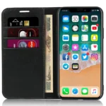 Plånboksfodral i Äkta Läder för iPhone 11 & XR - Svart - Bild 5