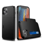 Skal med Korthållare för iPhone 12/12 Pro - Svart