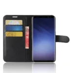 Litchi Läderfodral till Samsung Galaxy S9 Plus - Svart - Bild 3