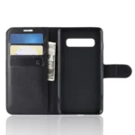 Litchi Skin Plånboksfodral till Samsung Galaxy S10 Plus - Svart - Bild 3