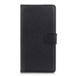 Litchi Skin Plånboksfodral för Samsung Galaxy A50 - Svart