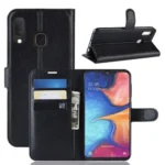 Litchi Plånboksfodral till Samsung Galaxy A20e - Svart - Bild 2