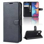 Litchi Plånboksfodral till Samsung Galaxy A20e - Svart - Bild 4