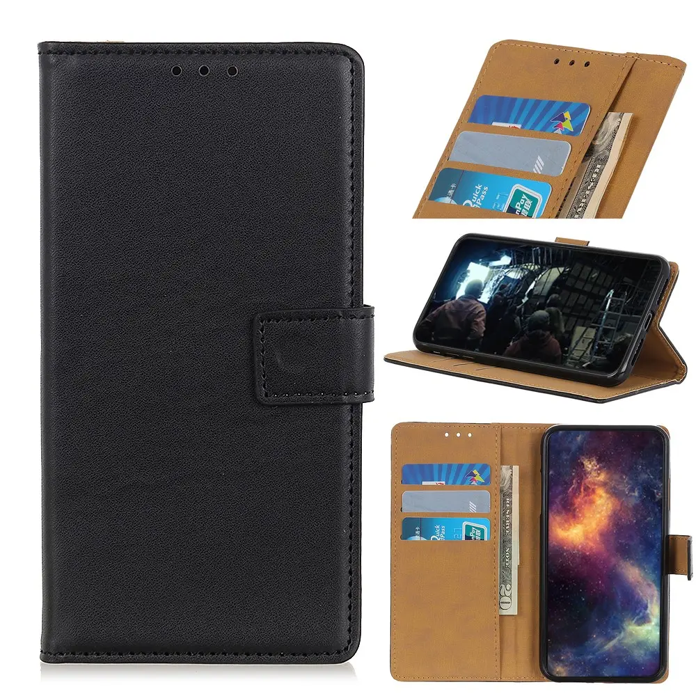 Magnetic Leather Wallet Fodral till Samsung Galaxy S20 Plus - Svart