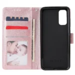 Plånboksfodral i Läder till Samsung Galaxy S20 - Rosa - Bild 5