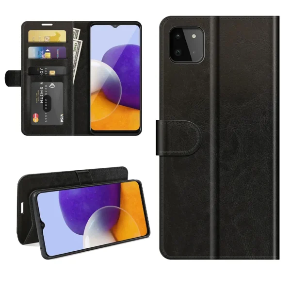 SiGN Plånboksfodral för Samsung Galaxy A22 5G - Svart
